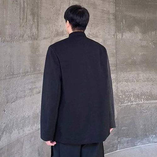 Load image into Gallery viewer, Retro Style Suit Jacket Embroidery Color Blocking Loose Blazers Men&#39;s Chinese Stand Collar Thickening 2024 Winter 9C8720

