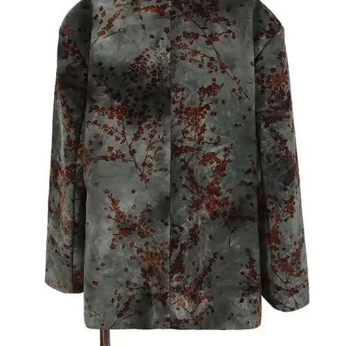 Load image into Gallery viewer, Women Green Flocking Bandage Big Size Vintage Blazer New Lapel Long Sleeve Jacket Fashion Tide Spring Autumn 2025 CPG1129
