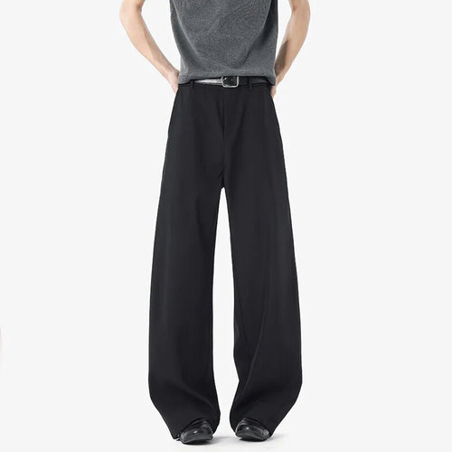 Load image into Gallery viewer, Men's Suit Pants New Korean Style Straight Leg Loose Trousers Solid Color Fashionable Design Casual Menwear Spring 9W1527
