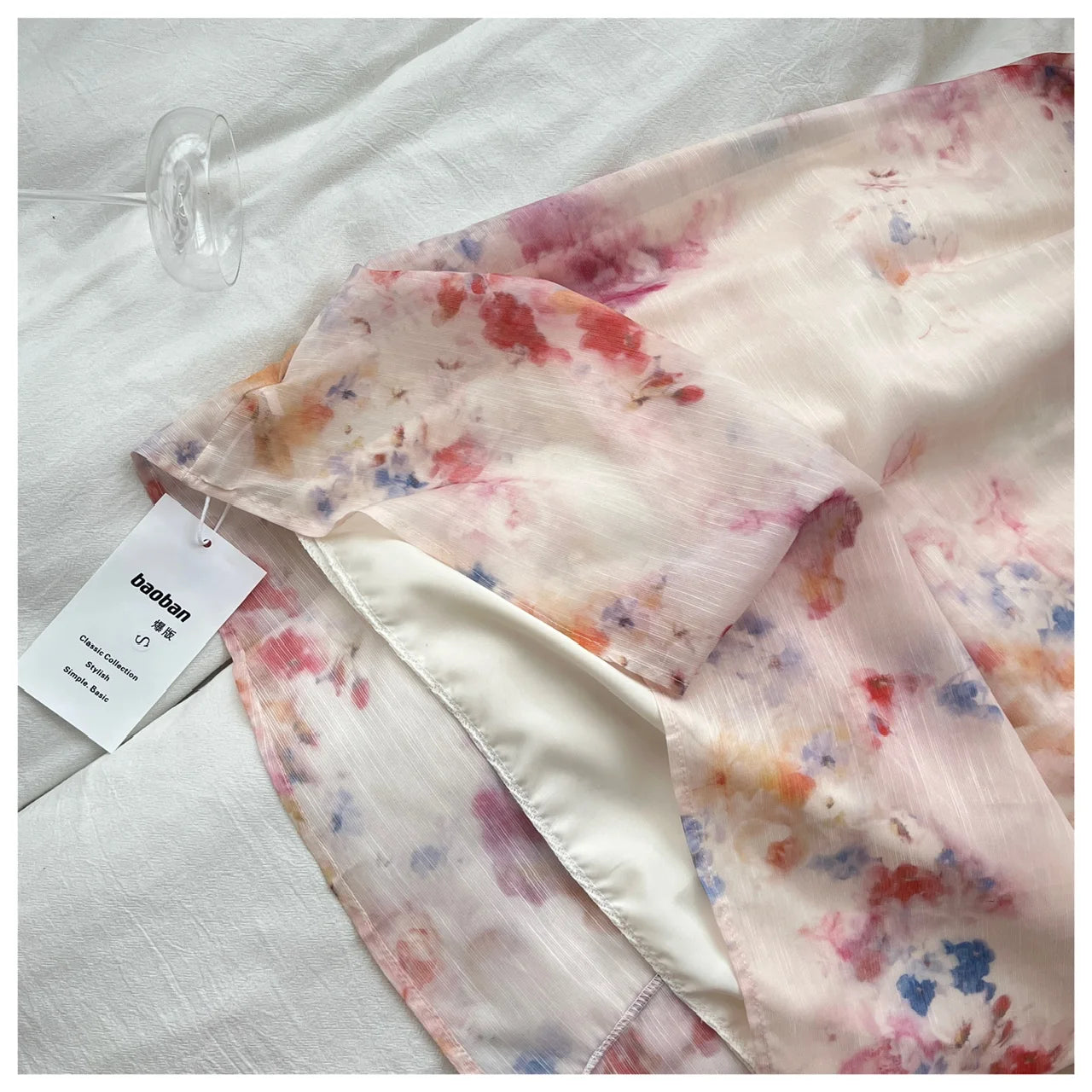 Spring Summer Women Yellow Long Sleeves Cardigan Tops And Retro Floral V-neck High Waist Slim Slip Long Dress 2025 Two-piece Set