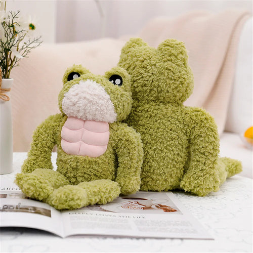 Load image into Gallery viewer, 35/45cm Kawaii  Muscle Frog Doll Stuffed Animal Cute Frog Plush Toy Sleeping Plushies Appease Gifts For Child For Girl
