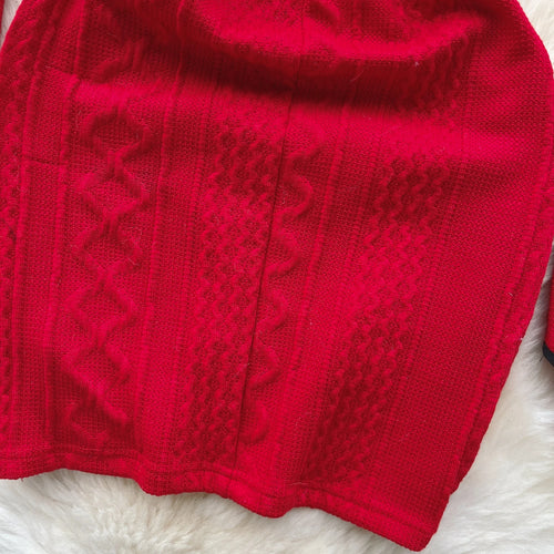 Load image into Gallery viewer, Christmas Atmosphere Sweet Party Sexy Club Women Wrapped Hip Short Dress Spring Summer Red Patchwork Hollow Out Bow Short Dress
