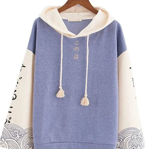 Load image into Gallery viewer, Harajuku Women Hooded Sweatshirts Autumn Long Sleeve Pullovers Tracksuits For Femme Japan Style Print Hoodies Girls
