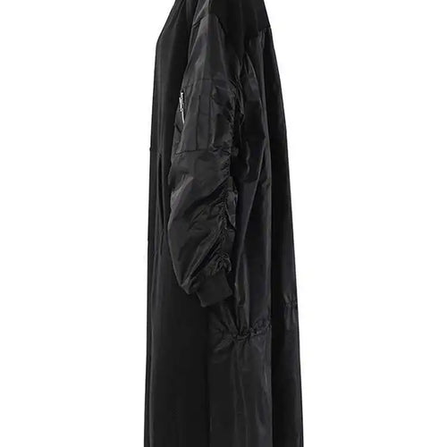 Load image into Gallery viewer, Women Army Green Color-block Big Size Midi Dress New Round Neck Long Sleeve Fashion Tide Spring Autumn 2025 CPG2092
