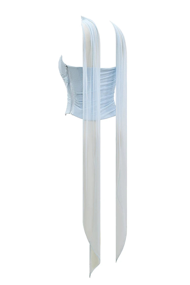 Sexy Two Pieces Sets For Women Strapless Off-shoulder Sleeveless Tops And Elegant High Waist Long Skirt Two Pieces Sets