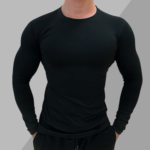 Load image into Gallery viewer, Men Compression T-shirt Gym Fitness Sport Tight Running Sweatshirt Jogging Workout Sportswear Long Sleeve Elastic Tops RashGuard
