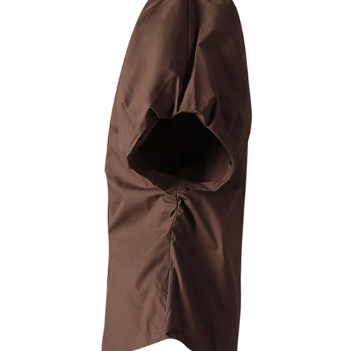 Load image into Gallery viewer, Women Coffee Shaped Elegant Blouse New Stand Collar Short Puff Sleeve Shirt Fashion Tide Spring Summer 2025 CPG3251
