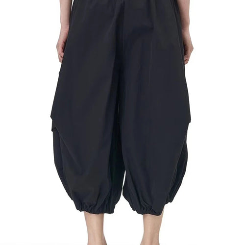 Load image into Gallery viewer, High Elastic Waist Khaki Topstitched Pleated Wide Leg Pants New Trousers Women Fashion Tide Spring Autumn 2025 1DH9548
