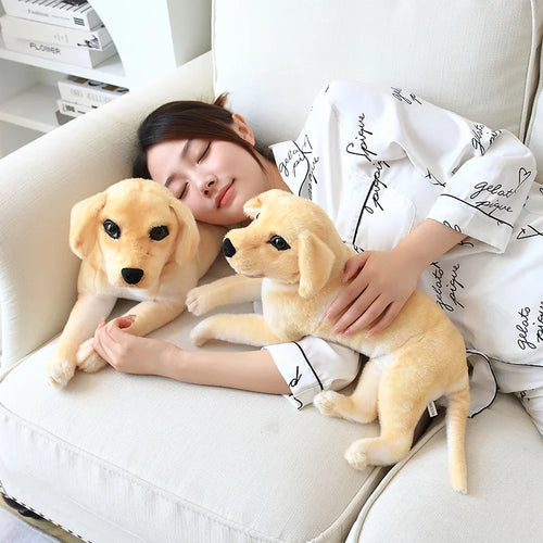 Load image into Gallery viewer, Simulation Golden Retriever Doll Plush Toys Cute Large Dog Guide Dog Stuffed Soft Animal Toys for Kids Accompany Doll Gifts
