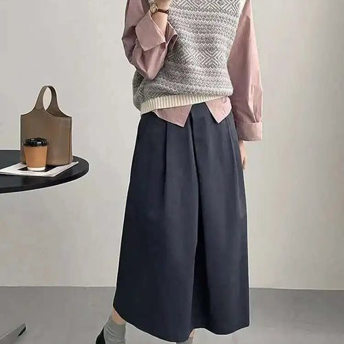 Load image into Gallery viewer, High Waist Apricot A-line Irregular Pleated Elegant Half-body Skirt Women Fashion Tide New Spring Autumn 2025 1DH3802
