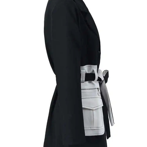 Load image into Gallery viewer, Women Black Contrast Color Pocket Blazer New Lapel Long Sleeve Loose Fit  Jacket Fashion Tide Spring Autumn 2025 1S39401
