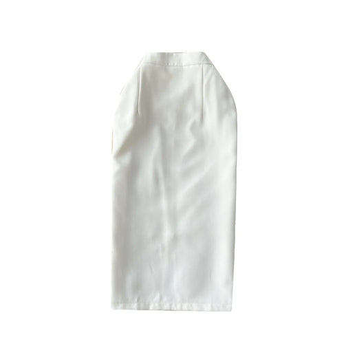 Load image into Gallery viewer, Spring Autumn Temperament Party Thick White Package Hip Midi Skirt Women Elegant High Waist Split Pencil Skirts Female Versatile
