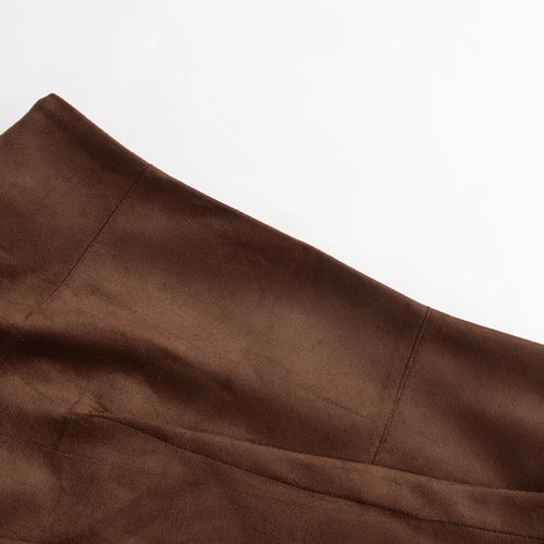 Load image into Gallery viewer, Solid Slimming Spliced Folds Fashion Skirts for Women High Waist Split Patchwork Belt Temperament Skirt Female New
