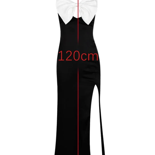 Load image into Gallery viewer, Elegant Premium Satin Finish Women Christmas Dress Sexy Open Back Split Long Dress Party Evening Dress Bodycon Vestidos
