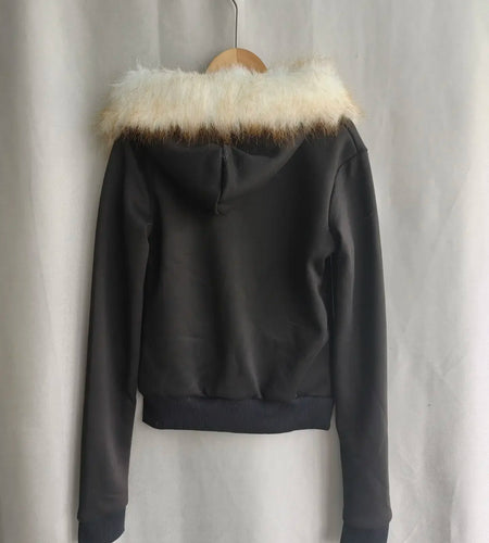 Black Goth Hoodie Women's Clothes Letter Skull Embroidery Zipper Y2k Coat Fashion Hooded Jacket Japanese Sweatshirts Y2K Tops