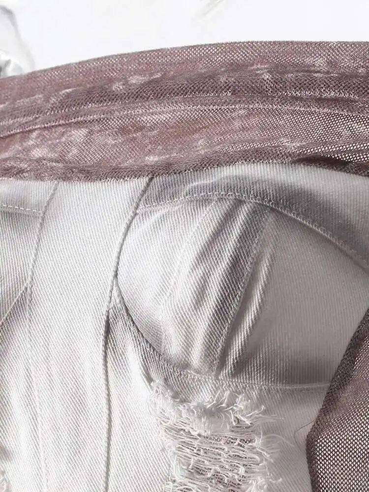 Velvet Denim T-shirt Half-body Skirt Two Pieces Suit New Slash Neck Long Sleeve Women Fashion Spring Autumn 2025 7AB6039