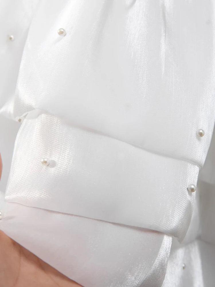 Gray Ruffles Slim Bud Sweater Round Neck Long Puff Sleeve Women Pullovers New Fashion Tide Spring Autumn 2025 1DJ1487