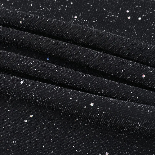 Load image into Gallery viewer, Glitter Off-shoulder Sexy Maxi Dress For Women Gown Black Strapless Long Sleeve Bodycon Club Party Sparkle Long Dress
