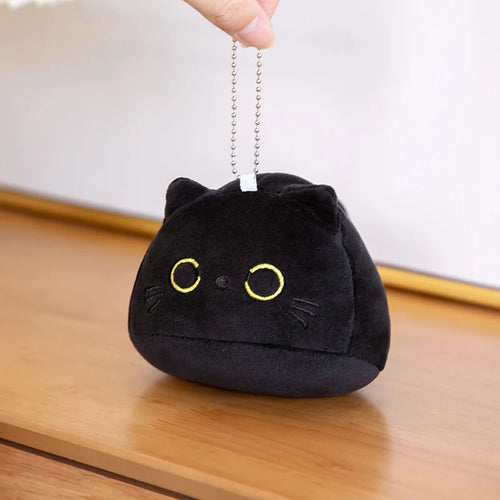 Load image into Gallery viewer, 25cm  Round Ball Cat Plush Pillow Toys Soft Stuffed Cartoon Animal Doll Black Cats Nap Cushion Christmas Birthday Gift For Kids
