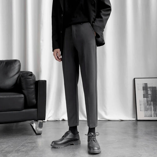 Load image into Gallery viewer, Business Casual New Men&#39;s Suit Pants Drape Pencil Bottom Straight Leg Male Trousers Korean Style Autumn Simple 2024 9C6809
