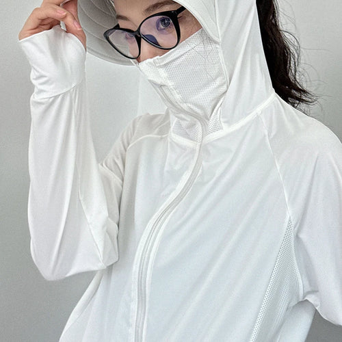 Load image into Gallery viewer, Gray Sunscreen Thin Big Size Casual Jacket New Hooded Long Sleeve Women Coat Fashion Tide Spring Autumn 2025 1DJ1562
