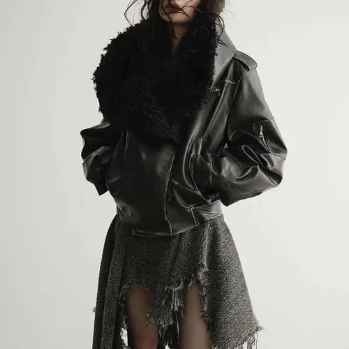 Load image into Gallery viewer, Women 25% Wool Irregular Tassels Burr Hem Vintage Dress New V-Neck Sleeveless Fashion Tide Autumn Winter 2025 1DH4036
