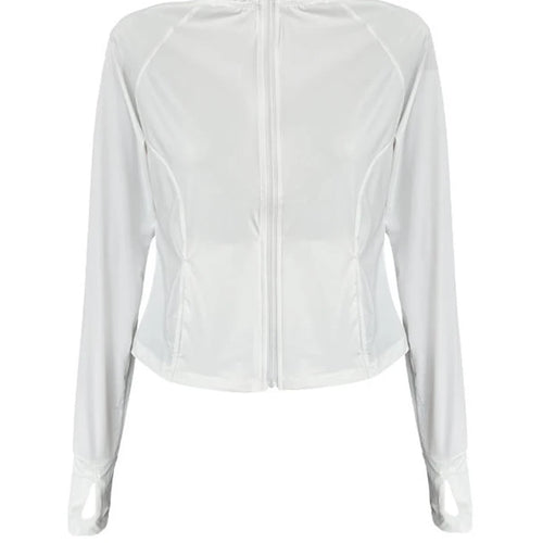 Load image into Gallery viewer, Green Slim Thin Sun Sunscreen Pocket Jacket New Stand Collar Long Sleeve Women Coat Fashion Spring Summer 2025 1DJ1519
