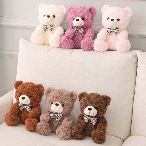 Load image into Gallery viewer, 25cm Cute Cartoon Little Teddy Bear Plush Toys Stuffed Soft Animals Dressing up Doll For Girls Kids Nice Surprise Birthday Gifts
