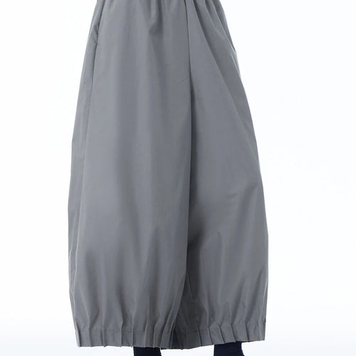 Load image into Gallery viewer, High Elastic Waist Gray Pleated Hem Casual Wide Leg Pants New Trousers Women Fashion Tide Spring Autumn 2025 1DJ1247
