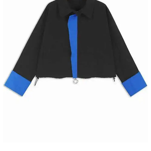 Load image into Gallery viewer, Blue Big Size Shirt Half-body Skirt Two Pieces Suit New Lapel Long Sleeve Women Fashion Tide Spring Autumn 2025 1DH7625
