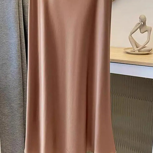 Load image into Gallery viewer, Spring Summer New Solid Elegant Vacation Pleated Skirts Women's French Fashion High Waist Slim A-line Fishtail Long Skirt Ladies
