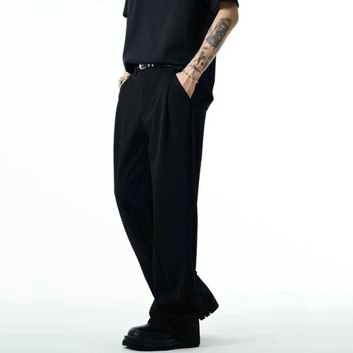 Load image into Gallery viewer, Men's Suit Pant Business Straight Leg Trendy New Korean Style Solid Color Stylish Handsome Male Casual Trousers 9W1861
