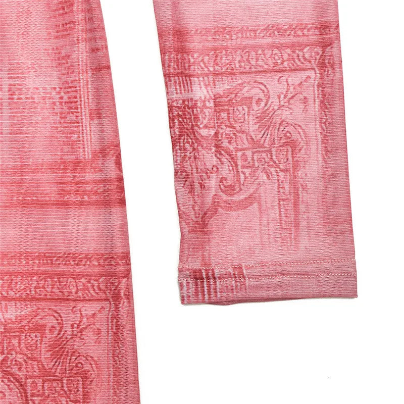 Square Collar Long Sleeve Print Sexy Midi Dress Women Autumn Winter New Bodycon Long Dresses Elegant Club Party Dress