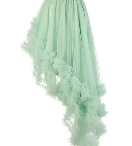 High Elastic Waist Purple Irregular Mesh Long Cake Half-body Skirt Women Fashion Tide New Spring Autumn 2025  1DF8498