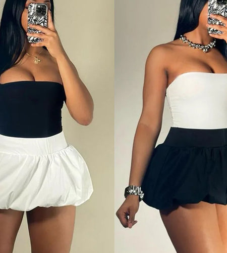 Ball Gown Skirts Women Y2K Hottie 2025 Summer Trend Midnight Waistband Miniskirts Birthday Streetwear Wild Bottoms