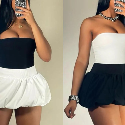 Load image into Gallery viewer, Ball Gown Skirts Women Y2K Hottie 2025 Summer Trend Midnight Waistband Miniskirts Birthday Streetwear Wild Bottoms
