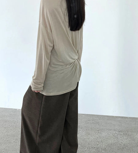 Women White Thin Bandge Perspective Big Size T-shirt New Round Neck Long Sleeve Fashion Tide Spring Autumn 2025 1DJ1303