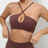 hollow bra brown