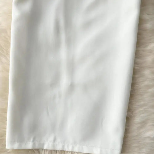 Load image into Gallery viewer, Spring Autumn Temperament Party Thick White Package Hip Midi Skirt Women Elegant High Waist Split Pencil Skirts Female Versatile
