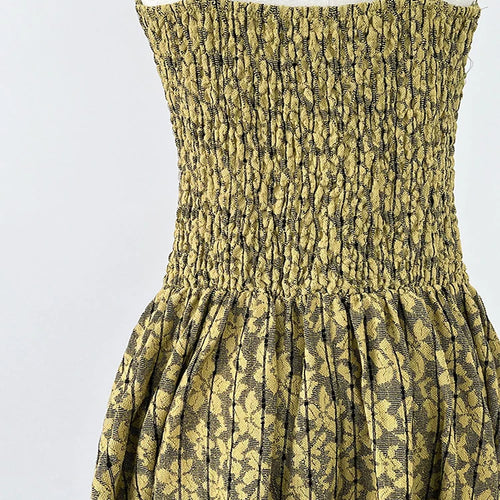 Load image into Gallery viewer, Women Green Printed Bandage Long Spaghetti Strap Dress New V-Neck Sleeveless Fashion Tide Spring Summer 2025 1DJ1311
