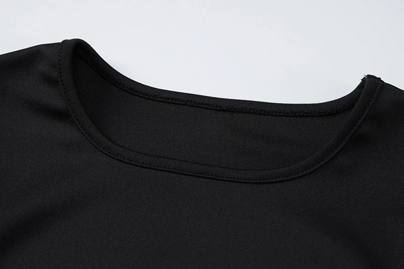 Patchwork Long Sleeve Maxi Dress For Women Autumn Winter New O Neck Color Contrast Lace-up Elegant Long Dress Fashion