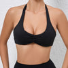 black halter bra