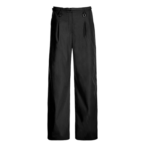Load image into Gallery viewer, Korean Fashion Straight Leg Suit Pants Solid Basic Belted Casual Female Trousers Folds Elegant Sweatpants Chic Bottom
