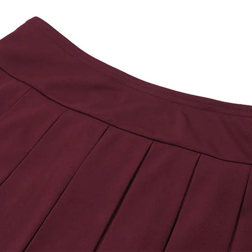 Load image into Gallery viewer, Sexy Skirt Two Piece Set Women Off-shoulder Tops And Pleated Mini Skirt Matching Sets Femme Fashion Two Piece Set
