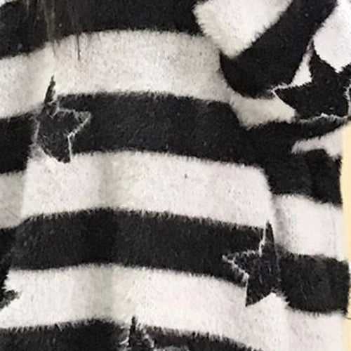 Load image into Gallery viewer, 2025 Detachable Sleeve Gothic Sweaters Women Harajuku Knitted Oversized Striped Jumper Y2k Aesthetic Star Grunge Tops Streetwear
