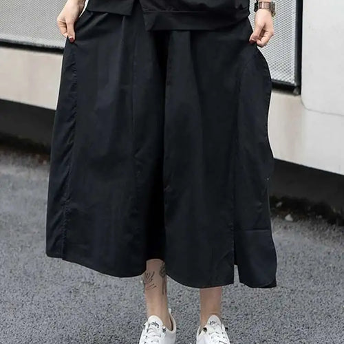 Load image into Gallery viewer, High Elastic Waist Irregular Side Spliced A-line Half-body Skirt Women Fashion Tide New Spring Autumn 2025 1DJ0622
