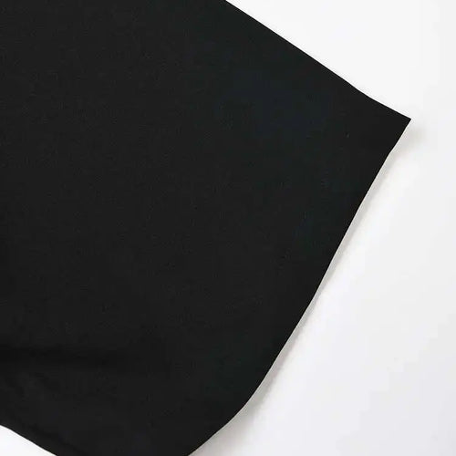 Load image into Gallery viewer, Women Black Lace Pleated Big Size Shirt Dress New Lapel Half Sleeve Loose Fit Fashion Tide Spring Summer 2025  1DF8749
