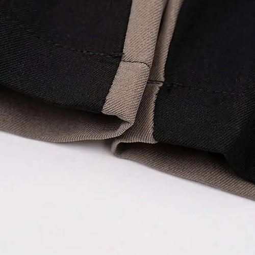 Load image into Gallery viewer, High Elastic Waist Black Color-block Long Wide Leg Pants New Trousers Women Fashion Tide Spring Autumn 2025 CPG1660
