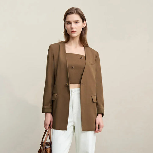 Load image into Gallery viewer, V-Neck Women's Jacket 2026 Spring New Slim Sleeveless Vest Skirt Women's Separate Casual Elegant Women's Skirt 1262102 4
