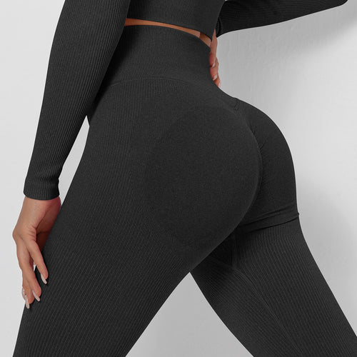 Load image into Gallery viewer, European and American new yoga pants Peach Hip Sweat-absorbent Breathable women elastic fitness leggings Gym Sports Wear
